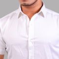 Nyptra White Half Sleeves Premium Cotton Shirt For Men - Fashion | Shirts For Men | Formal Shirts | Men's Wear |. 