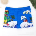 Children's swim trunks digital print elastic cute dinosaur quick-drying lined beach swimming pool big kids boxer trunks. 