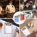 4inch X 6inch Mini Clipboard 4Pcs Small Clipboards Clip Board Notepads Clipboard Memo Size Pocket Plastic Clipboard. 