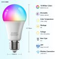 DISICHEN Fashion 1pcs RGBWW LED Bulb E26 E27 110V 220V 9W 10W Magic Home Smart App Music Control Work with Alexa Google Home Bedroom Lighting. 
