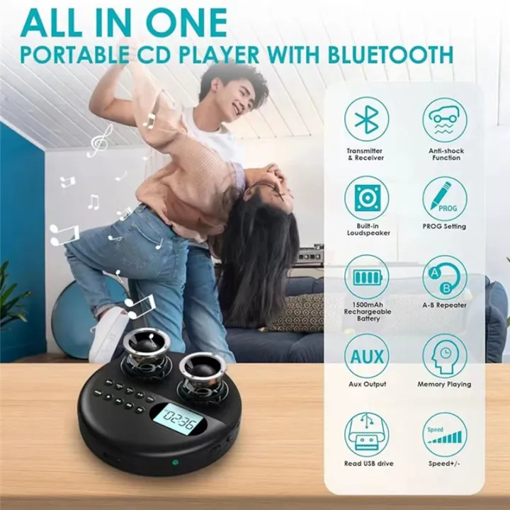 (COKP)%20Portable%20CD%20Player%20and%20MP3%20Player%20with%20Anti%20Skip%20Protection%20and%20Dual%20Stereo%20Speaker,%20Adjust%20Bluetooth%20Player%20Walkman%20-%20Image%203