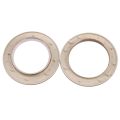 NAMUNY 50 Pack Curtain Grommet, Inner Diameter 43mm Curtain Eyelet Rings Nanoscale Low Noise Roman Ring (Coffee). 
