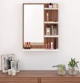 Wall Mount Dressing Table Mirror with Shelves. 