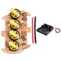 4WD Smart Robot Car Chassis Kits for arduino with Speed Encoder New. 