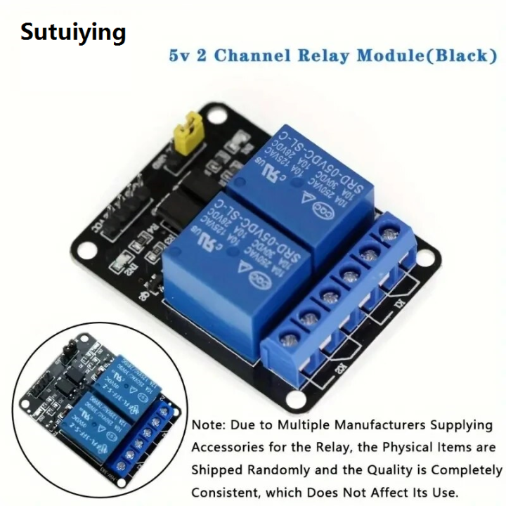Sutuiying 2pc 1/2/4/8 Channel 5v Relay Module With Optocoupler Relay ...