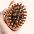 Difutagui Wooden Massage Brush Anti-static Bamboo Hair Brush Meridian Dredging Fashion Airbag Massage Comb Mini Scalp Hair Care Girl Hand-held. 