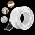 3 Mtr Nano Double Sided Silicon Tape Heavy Duty Multipurpose Removable Traceless Mounting Adhesive Tape For Walls Washable Reusable Strong Sticky Strips Double Side Tape Grip Tape. 
