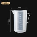 Liquid Container Clear Graduated Measuring Cup Plastic Scale Laboratory Beaker with Lid Large Capacity Transparent Mixing Cup Kitchen Baking. 