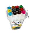 12 Colors Art Markers Set with PP Storage Box for Children Students Adults Professionals Beginners Artists Designers. 