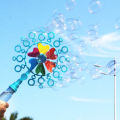 Creative Windmill Bubble Machine Kids Toy Rotating Bubble Maker for Fun. 