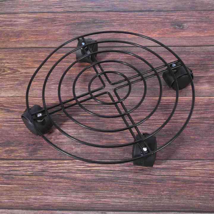 FORIDE%204X%20Metal%20Plant%20Flower%20Pot%20Stand%20Trolley%20on%20Wheels%20Indoor%20Outdoor%20Home%20Garden%20Tools%20-%20Image%205