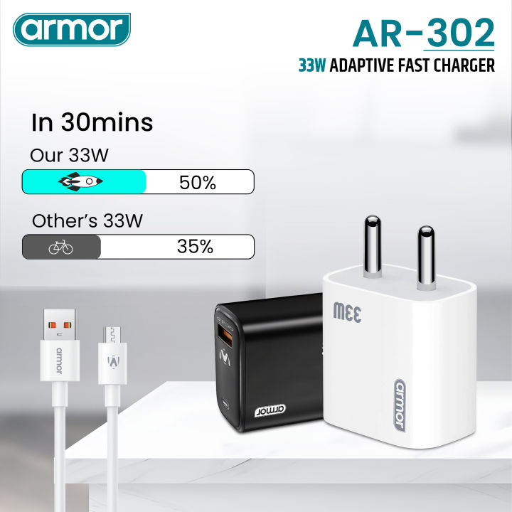 Armor%20AR-302%2033W%20Super%20Fast%20Charger%20%7C%20Qualcomm%20Quick%20Charge%203.0%20%7C%20USB%20Port%20%7C%20Adaptive%20Fast%20Charging%20%7C%20Fat%20Round%20Pin%20-%20Image%204