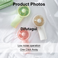 Difutagui 1.5V AAA Operated Powerful Handheld Fan Portable Small Lightweight Makeup Fan for Girl Women Indoor Outdoor. 