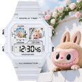 Labubu Peripheral Student Party Watch Giftable Smart Electronic Children's Alarm Clock Watch [Top-notch quality]. 