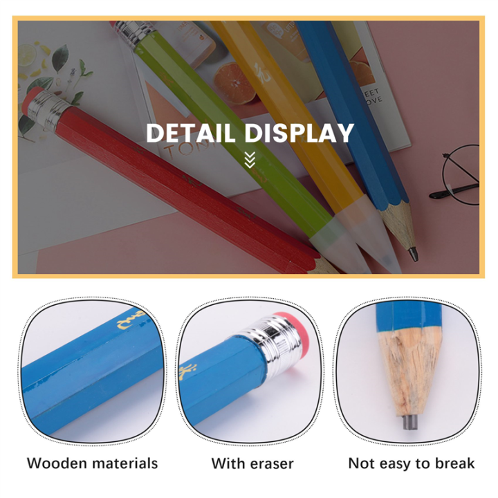 6Pcs%20Wooden%20Jumbo%20Pencils%20for%20Prop,14%20Inch%20Pencil%20for%20School%20Supplies%20-%20Image%207