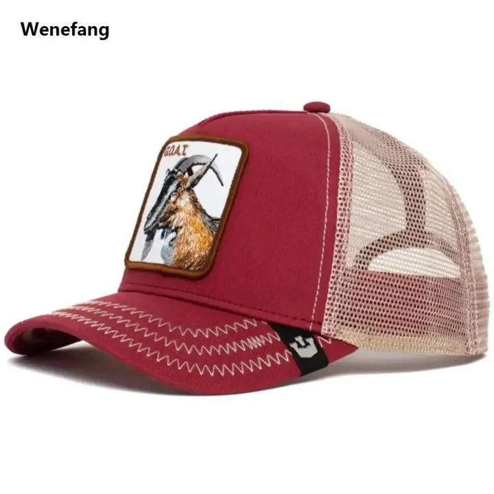 Wenefang%20American%20Style%20Summer%20Animal%20Baseball%20Cap%20For%20Women%20Men%20Sun%20Protection%20New%20style%20Mesh%20Embroidery%20Truck%20Driver%20Black%20Panther%20Wolf%20Hat%20-%20Image%202