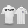 Attack on Titan | Survey Corps | Printed White Graphic T-Shirt. 