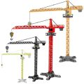 Classic Lifting Tower Tower Crane Model Simulation Excavator Engineering Vehicle Toy Diecast Alloy Car Construction Model Educational Toy. 