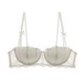 Bizzy 1/2 Half Cup Bras For Women Plus Size Lingerie Red Thin Underwear Cotton Push Up Balconette Bra Top Black White A B C D Cup. 