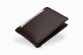 Black Color Genuine Leather Plain Design Bi-Fold Leather Purse For Men. 