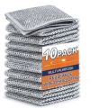 2 Sided Pack of 10 Multipurpose Wire Dishwashing Rags for Wet and Dry Stainless Steel Scrubber for Utensils Non-Scratch Wire Dishcloth for Washing Dishes Sinks Counters Easy Rinsing Machine Washable. 