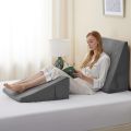 Orthopedic Bed Wedge Pillow for Acid Reflux & Gerd | Memory Foam Incline Back Support Cushion for Snoring Relief. 
