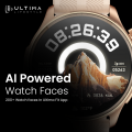 Ultima Watch Circle 2.0 Smartwatch: In-build ChatGPT, 3ATM Waterproof, 1.43 TRU AMOLED Display, 2.5D Curved Glass, 100+ Sports Modes, BT Calling, Super Slim with Premium Zinc Alloy Frame Smart Watch. 
