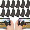 4 Set Finger Sleeve For Gaming, Mobile Game Controller Finger Thumb Sleeve Anti-Sweat Breathable Seamless Touchscreen Finger Cover. 
