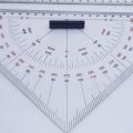 NCANRUI 6x Chart Drawing Triangle Ruler for Ship Drawing 300mm Large-Scale Triangle Ruler. 