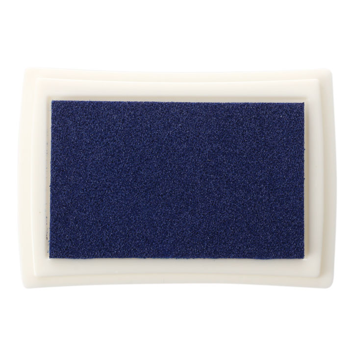 Blue Ink Pad Inkpad Rubber Stamp Finger Print Craft Non-Toxic | Daraz ...