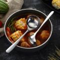 Stainless Steel Spoon Long Handle Tablespoons Hot Pot Soup Ladle Ramen Noodles Scoop Kitchen Tableware Cooking Utensils. 