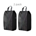 Asinrn ERosIon 2 or 4 Pack Portable Nylon Waterproof Shoe Storage Bags with Zipper Closure for Men and Women Travel or Family Item Organize. 