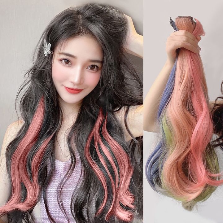 KOJA Women Clip In One Piece Colorful Hair Extensions For Women | Daraz ...