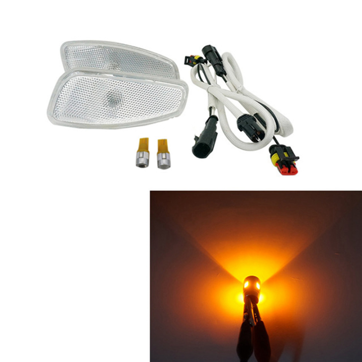 JINMY%202X%20Car%20Side%20Reflection%20Warning%20Turn%20Signal%20Light%20Lamp%20Front%20Turn%20Signals%20Light%20for%202014-2017%20White%20-%20Image%203