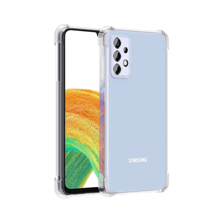 Clear case for Samsung Galaxy A53 5G - Transparent Soft Shockproof Airbag Crystal Back Cover