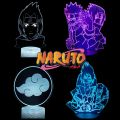 Sutuiying Naruto Boruto Uzumaki Uchiha Madara Itachi Sasuke Night Lights Anime New style Figures 3D LED Color Changing Action Figma Toys Gaara Doll. 