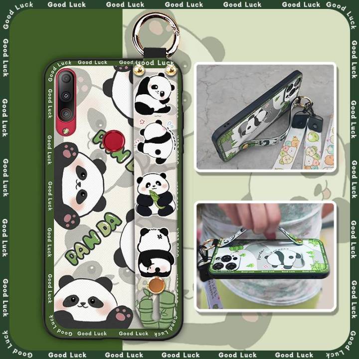 Fashion Design Anti-knock Phone Case For Asus ZenFone Max Shot ZB634KL Cute panda Soft case Back Cover Phone Holder ring