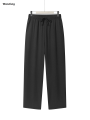 Wenefang Summer Men's Straight Trousers Casual Solid Color Breathable Fashion Drawstring Long Pants Sweatpants Streetwear Men Baggy Pants. 