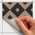 Artsy Home Wall Stickers Premium Cement Tiles Ashantia 48pcs - 10cm x 10cm. 