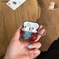 DISICHEN High Quality Anrushide Retro Fashion Blue Brown Amber Smudge Colour Mixture with Original Ring and Chair Pendant for AirPods 1 2 3 4 Pro Pro2. 