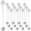 12 PACK Table Number Holders 8.66 Inches for Wedding Party (Silver). 