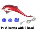 Vibrating Heat Full Body Dolphin Massager (Multicolour). 