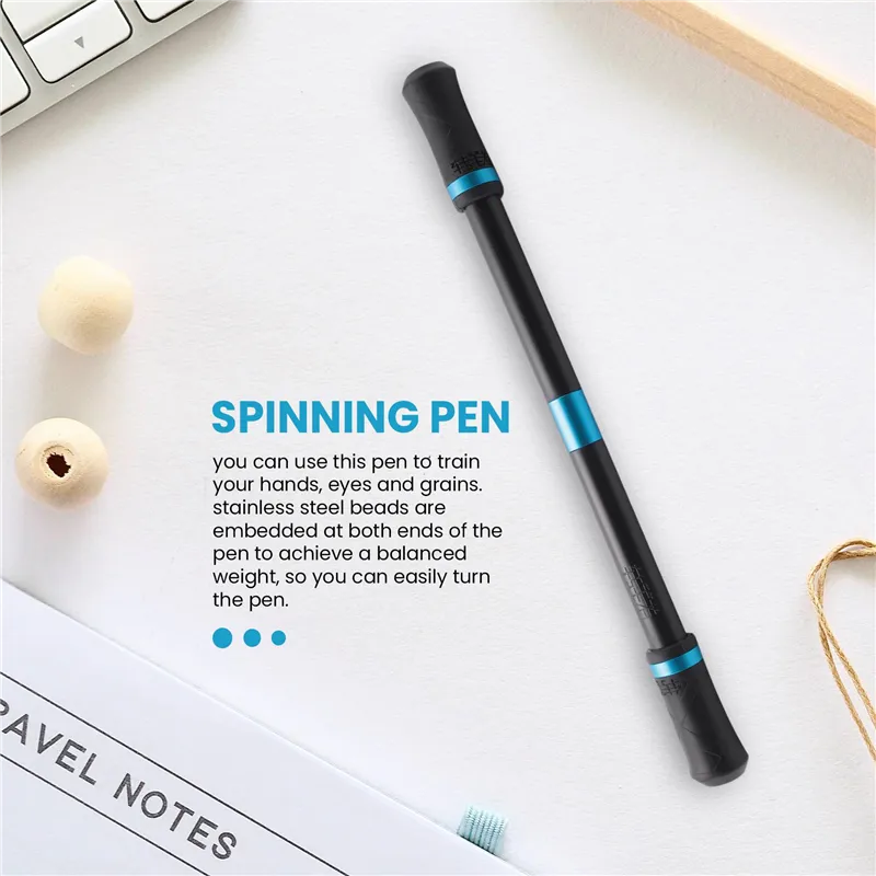 thumbnail image 2 of Outus 2 Pieces Spinning Pen Rolling Finger Rotating Pen Gaming Trick Pen Mod With Tutorial No Pen Refill Stress Releasing Brain Training Toys For Kids 2 of 13