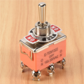 AC 250V 15A Latching Single Pole Double Throw Toggle Switch Orange. 