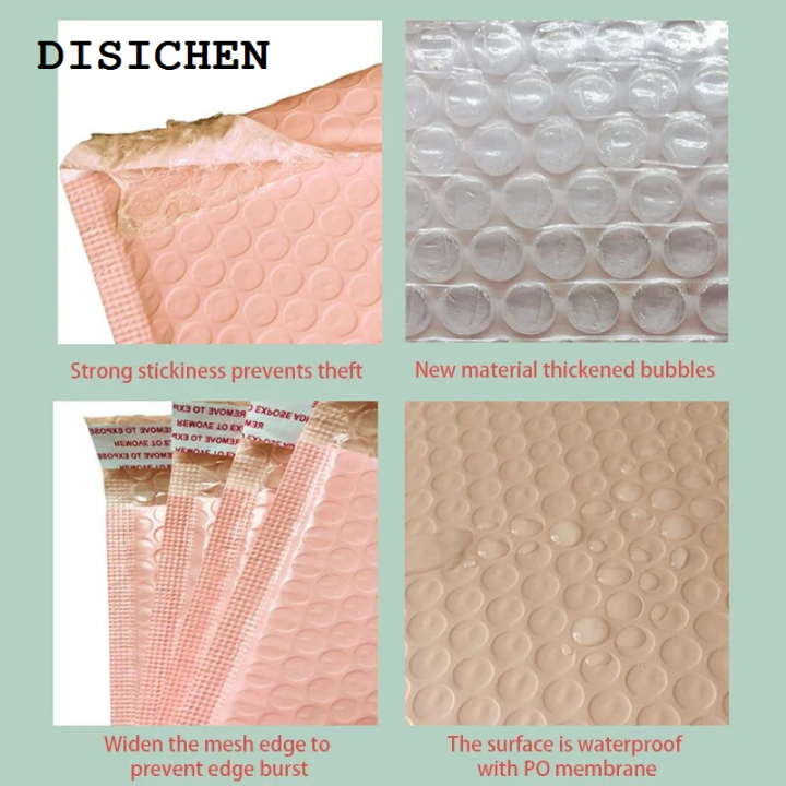 DISICHEN%20High%20Quality%20bubble%20wrap%2030Pcs%20Pink%20Poly%20Bubble%20Mailers%20Padded%20Envelopes%20Bulk%20Bubble%20Lined%20Wrap%20Polymailer%20Bags%20for%20Shipping%20Packaging%20Maile%20Self%20Seal%20-%20Image%203