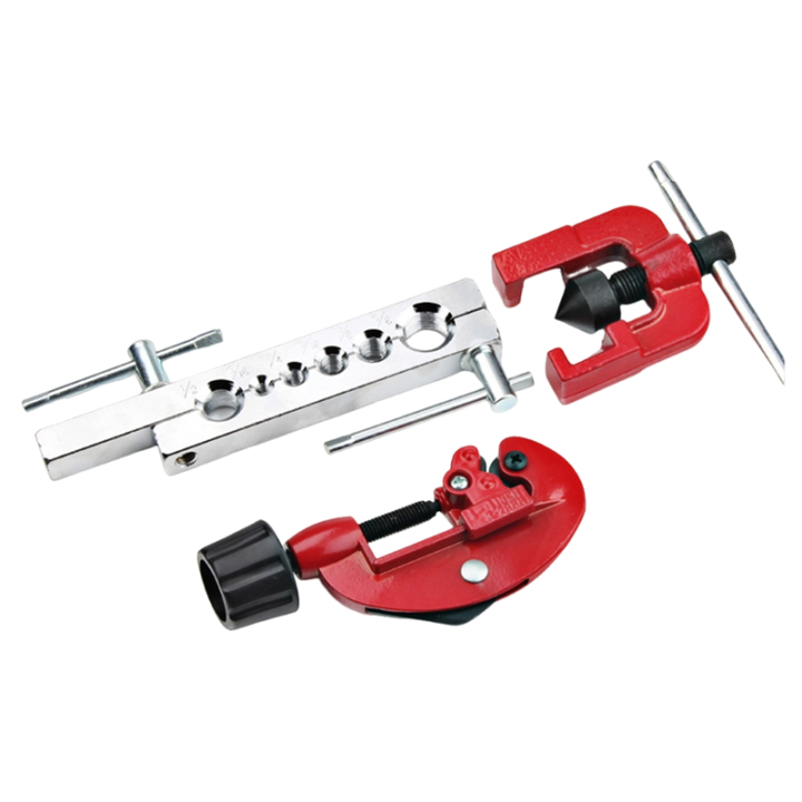 Tube Cutter Flaring Tool Kit Tube Expander Cutter Reamer Device for Copper Tube Flaring Tools Easy Install Easy to Use