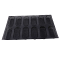 FORIDE 4X Silicone Pan-Non-Stick Perforated French Bread Pan Forms,Hot Dog Molds , Baking Liners Mat Bread Mould. 