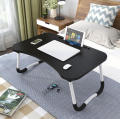 Foldable Laptop Table, Portable Laptop Bed Tray Table, Breakfast Serving Lap Desks Bed Trays, Notebook Computer Standing Bed Desk for Sofa/ Couch/ Floor. 