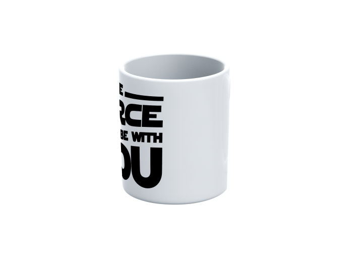 "May%20The%20Force%20Be%20With%20You"%20Sci-Fi%20Printed%20Ceramic%20Coffee%20Mug%20-%20Image%202