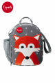 3 Sprouts Insulated Lunch Bag for Kids - Reusable Tote with Shoulder Strap, Handle and Pockets,Fox. 